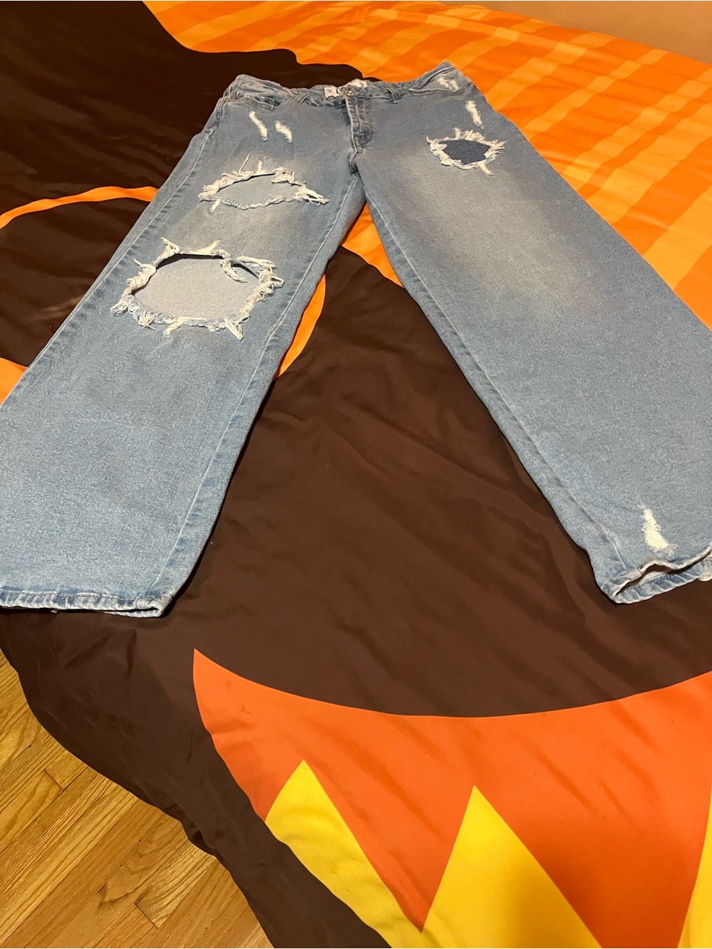 Indigo Rein Light Blue Distressed Women’s Jeans